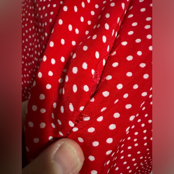 Preloved Misty Lane Vintage Red and White Polka Dot Dress size 6 - Picture 7 of 7